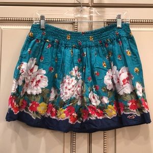 Floral Teal Hollister Skirt